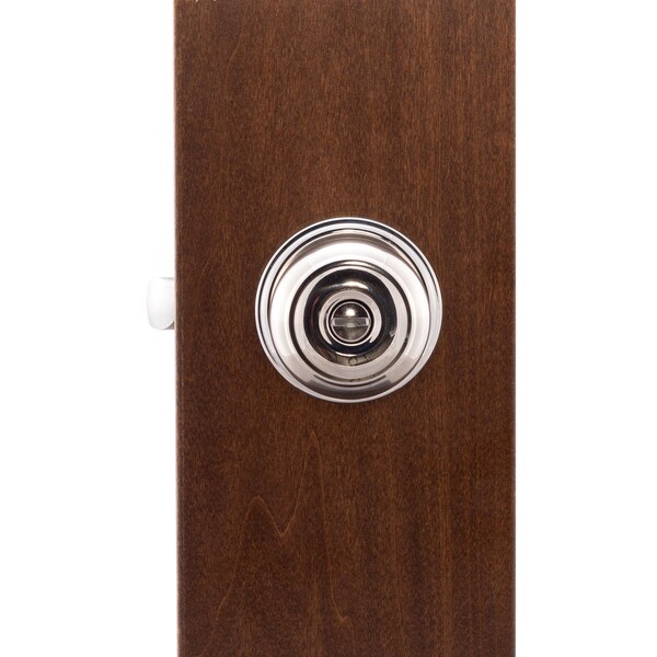 Colonial Knob Privacy Function, Polished Stainless